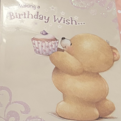 Birthday wish - Birthday card - please note design may vary